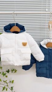 Áo Khoác Cho Bé Áo Khoác Mặt Gấu Túi 2 Hộp Cực Ấm Cho Bé SUMO CITY