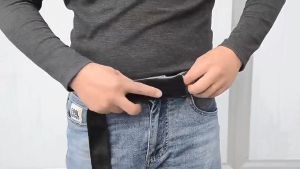 Thuật Thắt Lưng Da Nam Khóa Nam Châm 1.5 Inch EDC Dây Phát Hành Nhanh Dây Đai Điều Chỉnh Quân Đội/Cảnh Sát/Nữ trẻ Em/Móc Khóa Đi Bộ Đường Dài Cắm Trại Dây