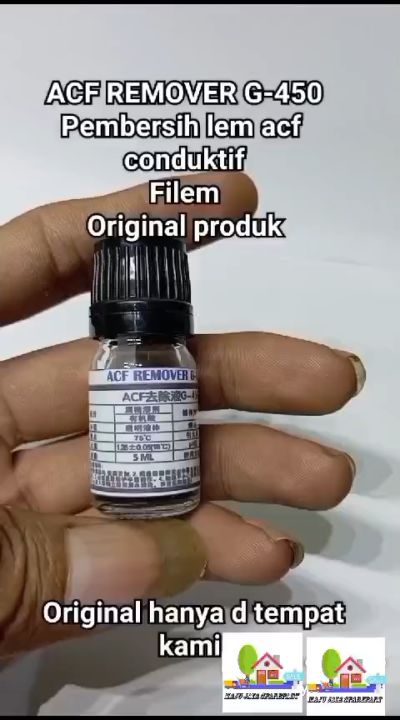 ACF REMOVER atau pembersih lem acf BONDING - cairan embersih lem kusus , ic cof lcd tv led MONITOR HP , Lem ACF COF Panel TV LED