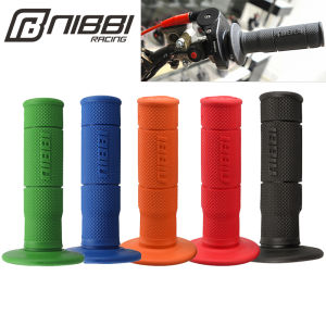 Nibbi 5 màu Motocross nửa Waffle tay cầm nắm cho 7 hoặc 8 cm HONDA Xe máy Yamaha Enduro Dirt pitbike 22mm 24mm gel cao su phanh tay lái