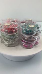 เข็มหมุด ตราTw [กล่องหัวใจ] คละสี เข็มหมุดหัวมุข เข็มหมุดบายศรี อุปกรณ์ทําบายศรี มาลัย