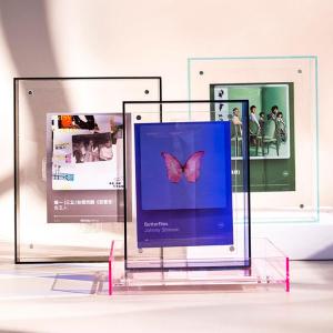 GUANGMANZHI | Colorful Transparent Suspended Acrylic Picture Frame A4