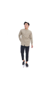 KEMEJA KOKO PRIA LENGAN PANJANG BAHAN KATUN