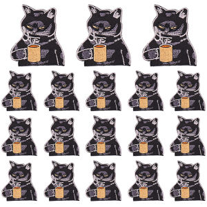 5PCS Shark Gorilla Embroidery Patch Iron On Patches For Clothing Punk Animal Patches On Clothes Badges Cat Lion Sewing Applique