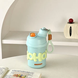 Cốc Giữ Nhiệt Có Ống Hút và Bao 500ml