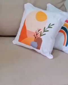 Shafiyyah.sarban Sarung Bantal Sofa 40x40 Cm Printing Tanaman Aesthetic Cushion Cover (Etalase 1)