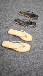 QALESYA - SHELLA SANDALS WANITA Sandal Wanita Jepit Blink Kristal Size 36 - 40 Sendal Teplek Flat Cewek Pergi Jalan Rumahan