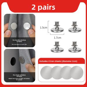 NIGESI | Magnetic Curtain Closure Clips for Drapes Shower Curtains Anti Light Leakage Invisible