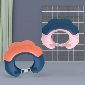 HamshMoc Baby Shower Cap Waterproof Adjustable Children Shampoo Cap for Newborn Infant Ear Eye Protection Kids Hair Wash Hat Protective Bath Accessories Head Cover