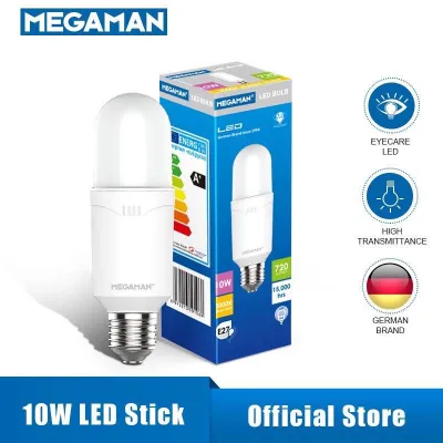 🔥READY STOCK🔥 MEGAMAN LED Stick Bulb 10W 15W Stick Bulb PLC E27 Mentol Table Lamp Ceiling Downlight Lighting Lampu Siling