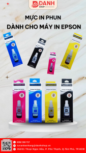 Mực nước máy in Epson T664 L300 / L310 / L350 / L360 / L1300 / L100 / L120 / L200 / L210 / L565 ... HÀNG NHẬP KHẨU