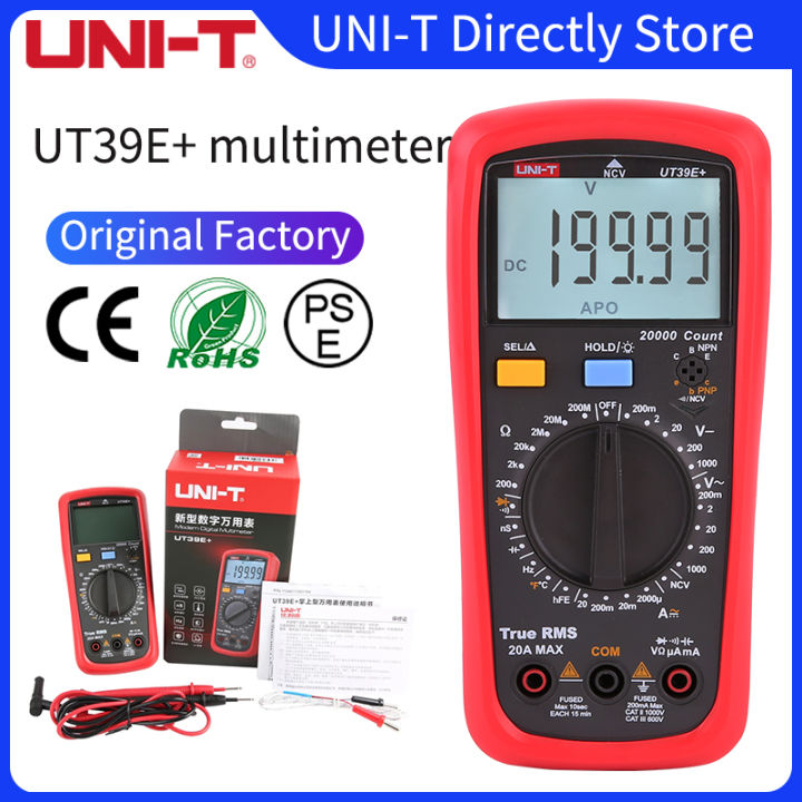 【Send Cloth Bags】UNI-T UT39A+ UT39C+ UT39E+ Plus Multimeter Digital ...