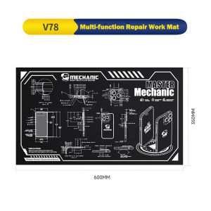 MECHANIC V77 V78 V79 Multi-function Repair Working Mat for Mobile Phone Maintenance Soft Heat Insulation Motherboard Fixing Pad