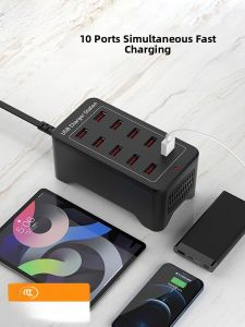 Earise | Multi-Port USB Charger Fast Charging Plug Studio Desktop Charging Station Multi-Purpose Universal Phone Charging Station Fast Charge 10/20 Multi-Interface 30 Port Extension Cord