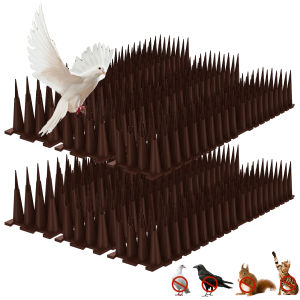 6/12/24Pcs Bird Repeller Spikes Anti Pigeon Anti-bird Squirrel Climb Cat Deterrent Wall Garden Fence Spikes Outdoor