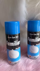 Kem cạo râu FAMILIAR XANH DƯƠNG 330g BỌT CẠO RÂU - làm ẩm và dịu da tránh trầy xước da tiện dụng