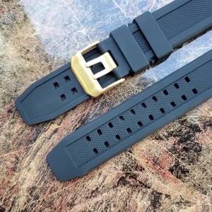 Rubber Watch Band for Luminox 7251 3050 Silicone Strap Men Black Watchband 23mm