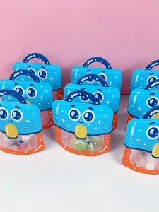 Super Cute Birthday Gift Bag Sealing Cute Face Candy Goodies Bag Kid Kintergarten
