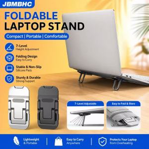 JBMBHC Portable Adjustable Laptop Stand 2PCS Mini Invisible Foldable Cooling Bracket Ergonomic Keyboard Riser for Office Travel