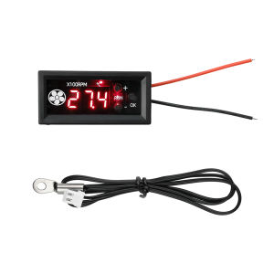 diymore | 4 Wire PWM Fan Temperature Control Speed Controller Digital Display Temperature Speed Chassis Noise Reduction 12V 3A
