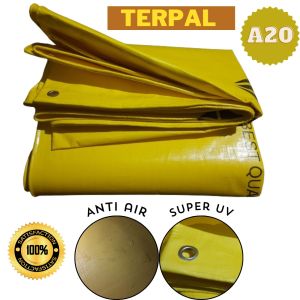 TERPAL plastik A20 KUNING UKURAN 3x5meter waterproof tahan panas dan air hujan