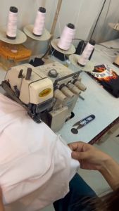 สีพื้น คอกลมแขนสั้นผ้า Cotton ซอก 32 ขาว ดำ - เสื้อยึดสีพื้น คอกลมแขนสั้นผ้า Cotton ซอก 32 ขาว ดำ