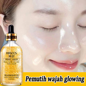 Serum 24k Gold Pemutih Serum Mencerahkan 100ml Mencerahkan Kulit Dalam 7 Hari Brighten Serum Mengecilkan Pori Pori Wajah Penghilang Bopeng Mengembalikan Elastisitas Kulit Serum Anti Aging