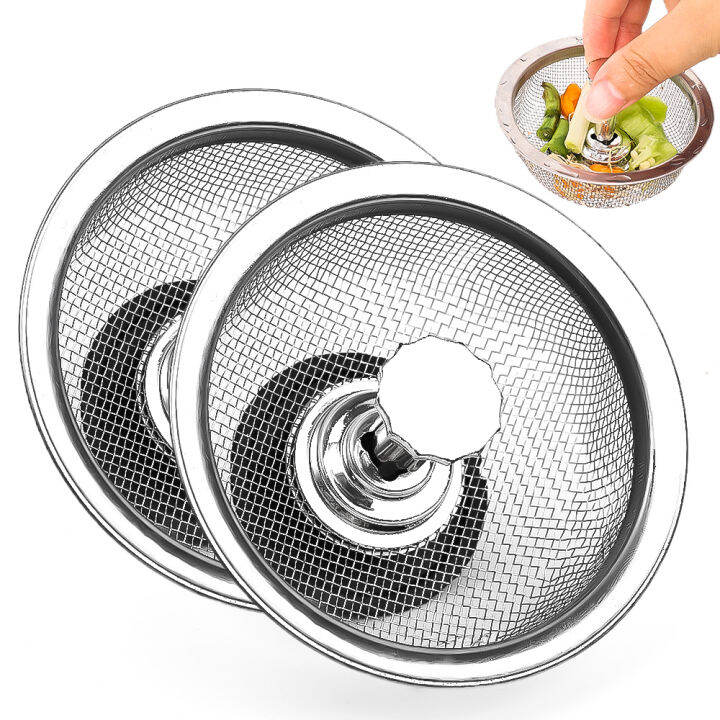 Stainless Steel Sink Filter Wash Basin Anti-clogging Mesh Sink Strainer ...