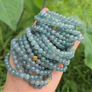 Q2579 Vòng Lam Ngọc 6li chủng băng type 5A màu nhat ko kén mệnh - Phong Thủy TUDO