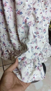 Dress Tunik Anak Perempuan Motif Bunga Sleting 2-7 Tahun