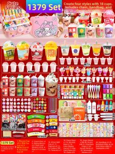 DIY Mini Bubble Tea Cup Childrens Craft Kit