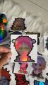 Stiker Hologram Anime saiki kusuo ukuran 7 cm. 