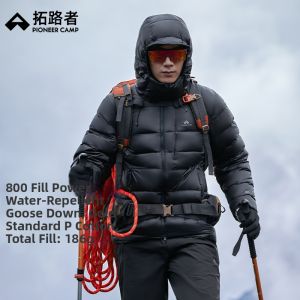 Pioneer camp | Winter Outdoor Lightweight Hooded Down Jacket 800 Fill Power