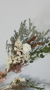 ช่อดอกไม้แห้ง ช่อยูคาลิปตัส ดอกไม้จัดแจกัน Dried flower bouquet