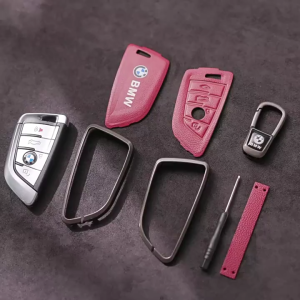 Ốp bảo vệ chìa khoá ô tô Innova Cross Ốp Bảo Vệ Chìa Khoá Bằng Kim loại phối da cao cấp