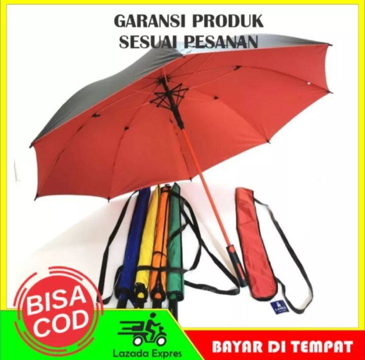 TERLARIS... BISA COD PAYUNG BESAR JUMBO/ PAYUNG GOLF RANGKA FIBER ...