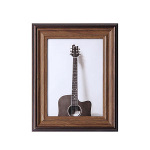 American Style Small Picture Frame Desktop Display Black Vintage Creative Wooden Rectangle Shape Home Decoration by JOJOS L