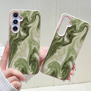 Phone Case for Samsung Galaxy S26 S25 S23 Ultra S24 FE A57 A56 A55 A54 A53 5G A07 A06 A15 4G Cases Matcha Green Swirl Gradient