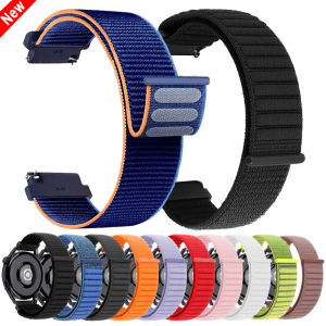 20/22mm Nylon Loop Wristband For Garmin Vivoactive 4 5 6 Venu Sq 2 3 Move Strap Forerunner 570 265/645 255 Music Sports Bracelet