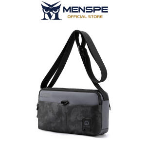 MENSPE Men’s Shoulder Bags Stylish Cross Body Bag Casual Lightweight Messenger Bag Large Capacity Waterproof Oxford Cloth Leisure Sport Street Bag Camouflage Color Blocking Travel Bag Outdoor Riding Bag For Men