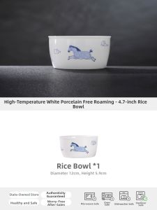 JINGDEZHEN | Ceramic Blue and White Chinese Bowls Set for Home Use