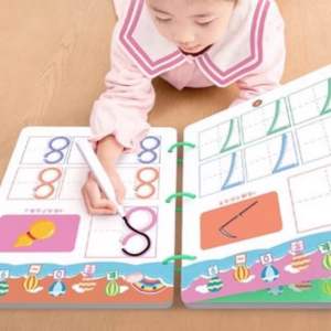 Magic Practice Copybook Set | Buku Latihan Tulisan Kanak-kanak | 儿童英文数字描红练习册 儿童控笔训练