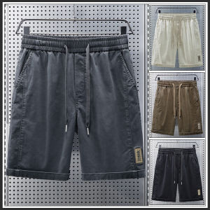 Aopaishark Summer Mens Trendy Shorts Breathable Loose Straight Leg Casual Sports Five-Point Pants Comfortable Cotton Blend