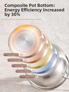 YIYIPAI | Non-coating 304 Stainless Steel Baby Cookware Pot