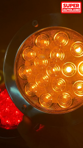 ไฟท้ายแป้นสแตนเลส รุ่น SLIM รุ่นยอดฮิต ใช้ได้ทั้งรถเล็กและรถใหญ่ รองรับไฟ 12-24v ขอบสแตนเลส โคมไฟถอดเปลี่ยนได้ (คู่ละ)