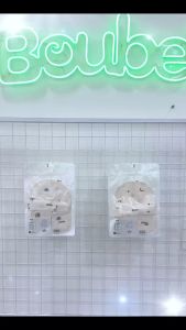 Set phụ kiện mũ bao tay bao chân họa tiết dễ thương cho bé sơ sinh Boube vải Cotton organic thoáng mát - size Newborn