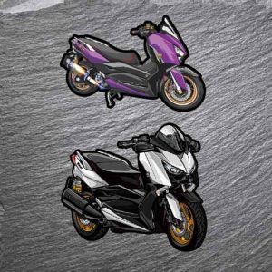 Han Soul Sticker Suitable for Yamaha XMax Motorcycle Bumper Stickers Paper Pedal Machine Bumper Stickers Painting Reflective Bumper Stickers 3389