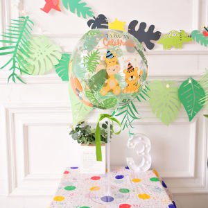 4D Transparent Balloon Ball Decoration Birthday Deco Belon Hari Jadi Kanak Kanak Ballon Party