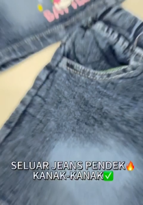 KID GIRL JEANS SHORT PANTS/SELUAR JEANS KANAK-KANAK/SELUAR JEANS ANAK/GOOD QUALITY READY STOCK NEW ARRIVAL