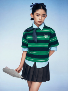 PUMA | Fashion Stripes And Color-block Style Children T-Shirt